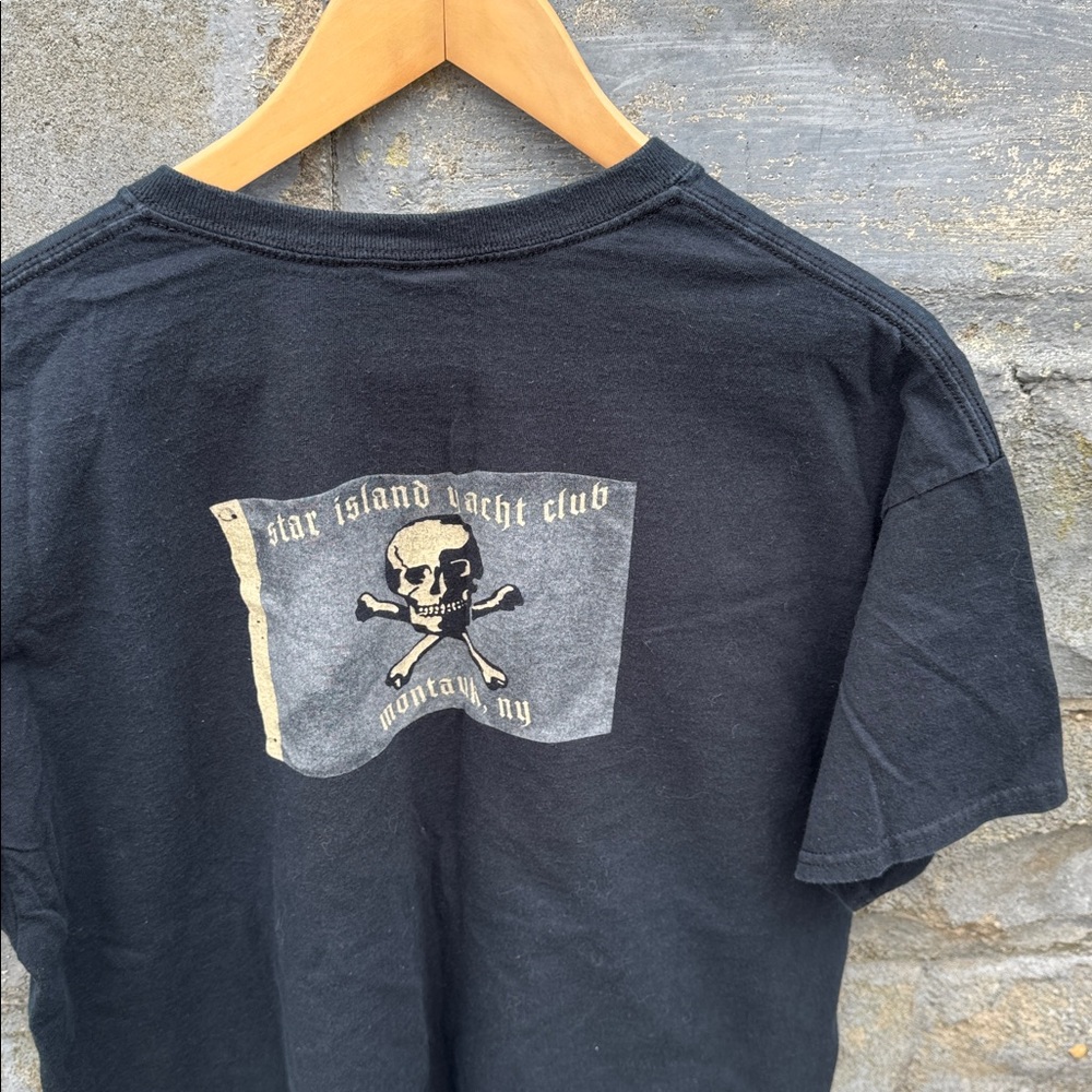Vintage Star Island Yacht Club Montauk T Shirt XL Hamptons Long Island Skull